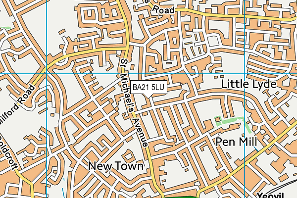 BA21 5LU map - OS VectorMap District (Ordnance Survey)