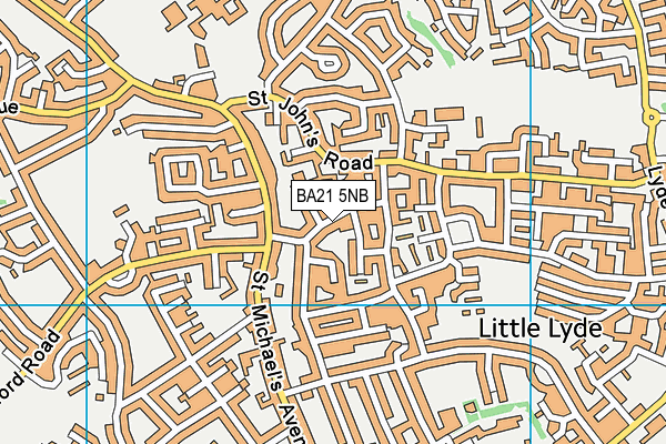BA21 5NB map - OS VectorMap District (Ordnance Survey)
