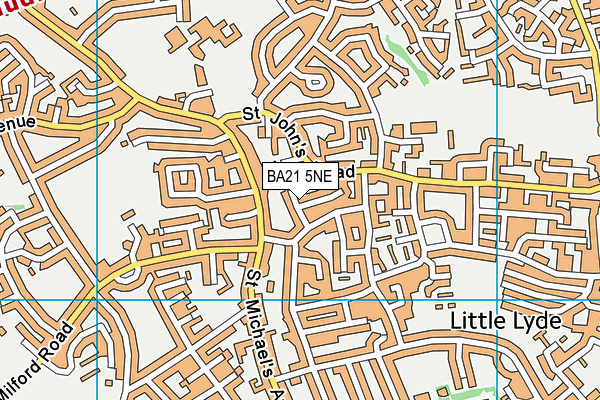 BA21 5NE map - OS VectorMap District (Ordnance Survey)