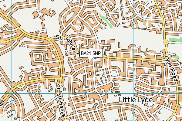 BA21 5NP map - OS VectorMap District (Ordnance Survey)