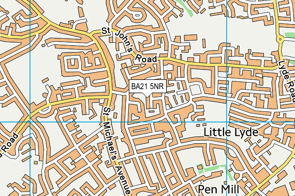 BA21 5NR map - OS VectorMap District (Ordnance Survey)