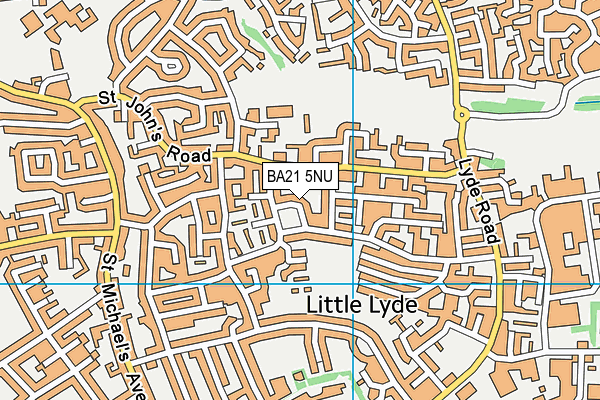 BA21 5NU map - OS VectorMap District (Ordnance Survey)