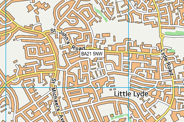 BA21 5NW map - OS VectorMap District (Ordnance Survey)