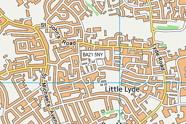 BA21 5NY map - OS VectorMap District (Ordnance Survey)