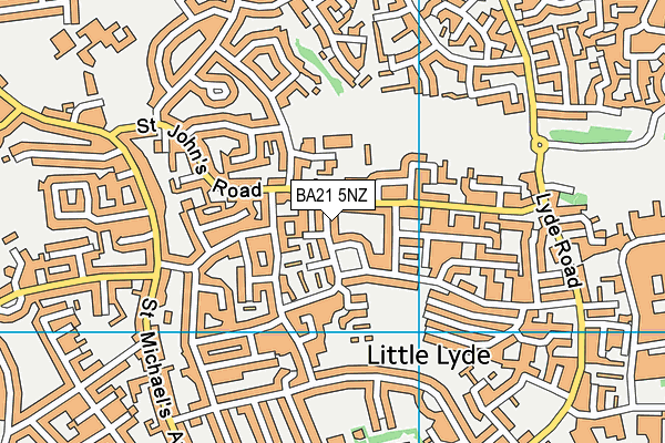 BA21 5NZ map - OS VectorMap District (Ordnance Survey)