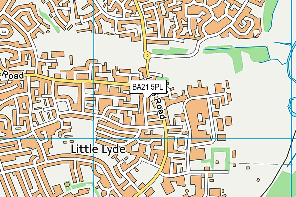 BA21 5PL map - OS VectorMap District (Ordnance Survey)