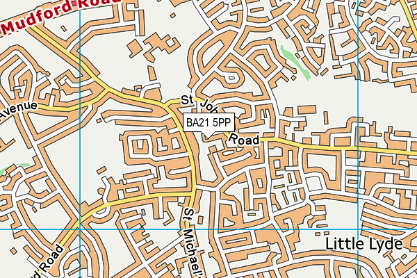 BA21 5PP map - OS VectorMap District (Ordnance Survey)