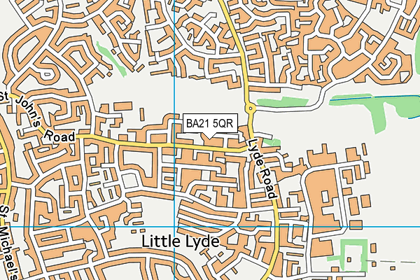 BA21 5QR map - OS VectorMap District (Ordnance Survey)