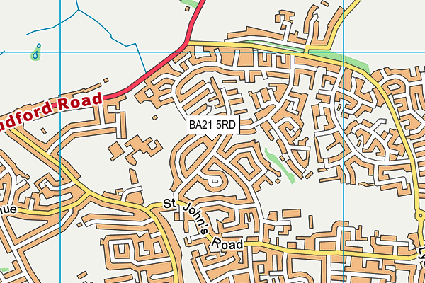 BA21 5RD map - OS VectorMap District (Ordnance Survey)