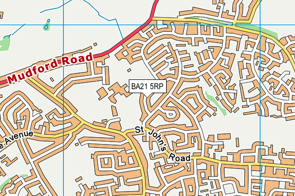 BA21 5RP map - OS VectorMap District (Ordnance Survey)