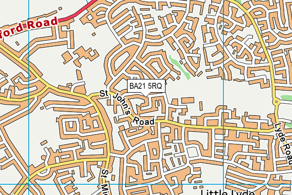 BA21 5RQ map - OS VectorMap District (Ordnance Survey)