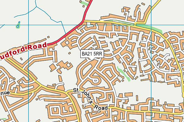 BA21 5RR map - OS VectorMap District (Ordnance Survey)