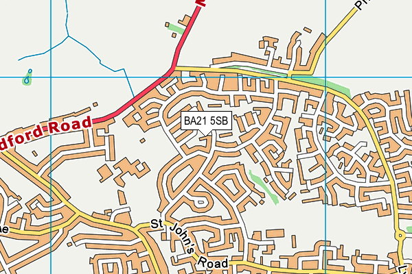 BA21 5SB map - OS VectorMap District (Ordnance Survey)