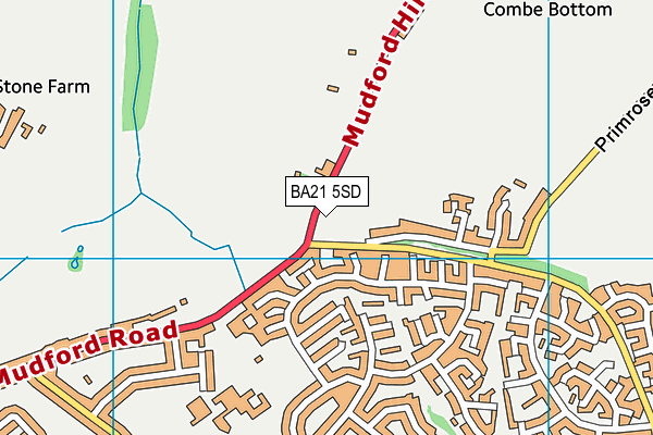 BA21 5SD map - OS VectorMap District (Ordnance Survey)