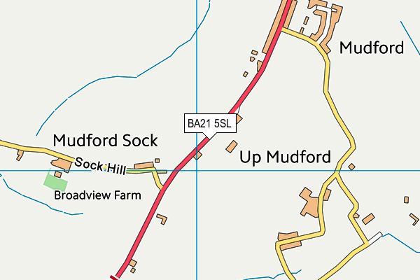 BA21 5SL map - OS VectorMap District (Ordnance Survey)