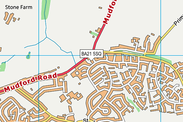 BA21 5SQ map - OS VectorMap District (Ordnance Survey)