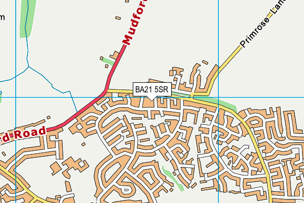 BA21 5SR map - OS VectorMap District (Ordnance Survey)