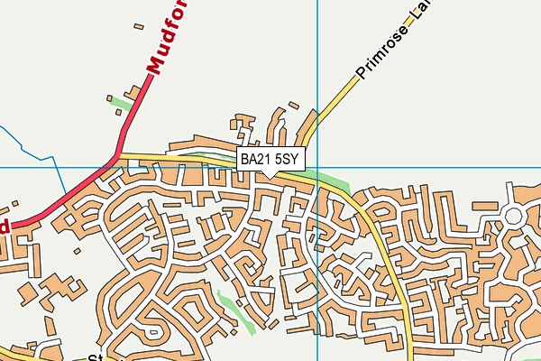 BA21 5SY map - OS VectorMap District (Ordnance Survey)