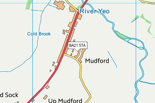 BA21 5TA map - OS VectorMap District (Ordnance Survey)