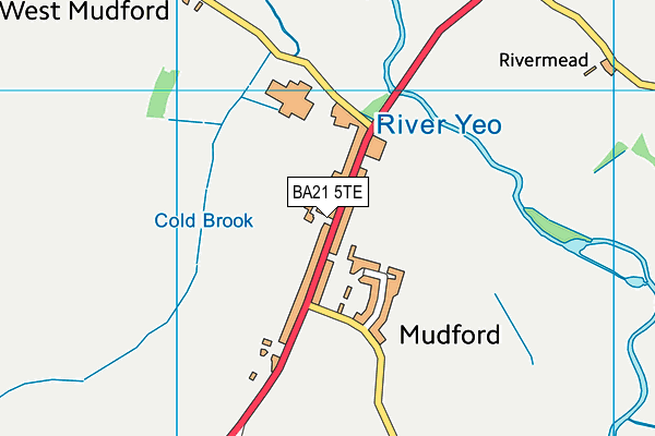 BA21 5TE map - OS VectorMap District (Ordnance Survey)