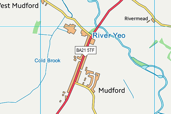 Mudford Recreation Ground (Closed) map (BA21 5TF) - OS VectorMap District (Ordnance Survey)