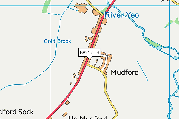 BA21 5TH map - OS VectorMap District (Ordnance Survey)