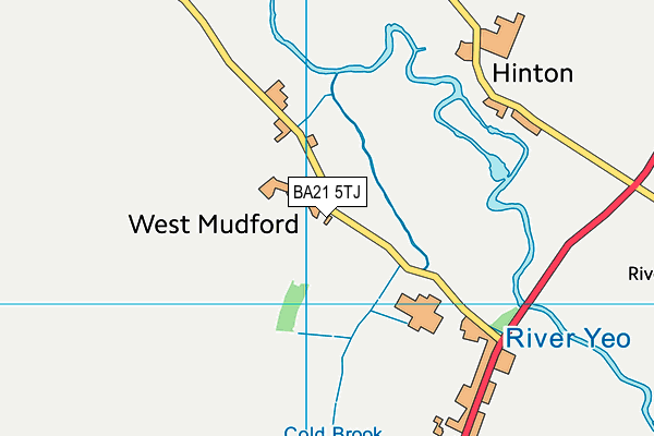 BA21 5TJ map - OS VectorMap District (Ordnance Survey)