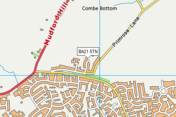 BA21 5TN map - OS VectorMap District (Ordnance Survey)