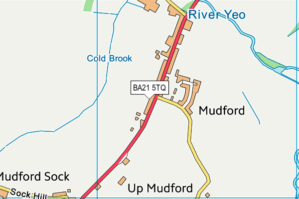 BA21 5TQ map - OS VectorMap District (Ordnance Survey)