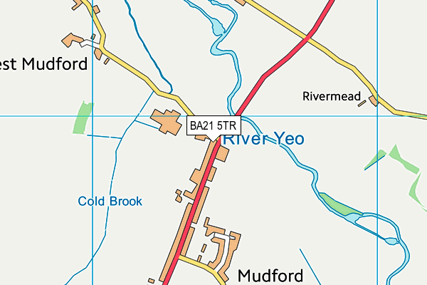 BA21 5TR map - OS VectorMap District (Ordnance Survey)