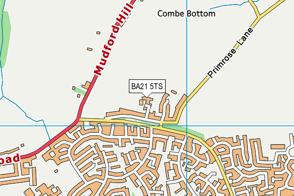 BA21 5TS map - OS VectorMap District (Ordnance Survey)