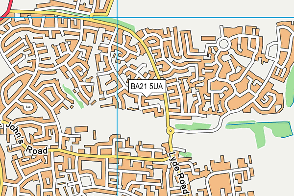 BA21 5UA map - OS VectorMap District (Ordnance Survey)