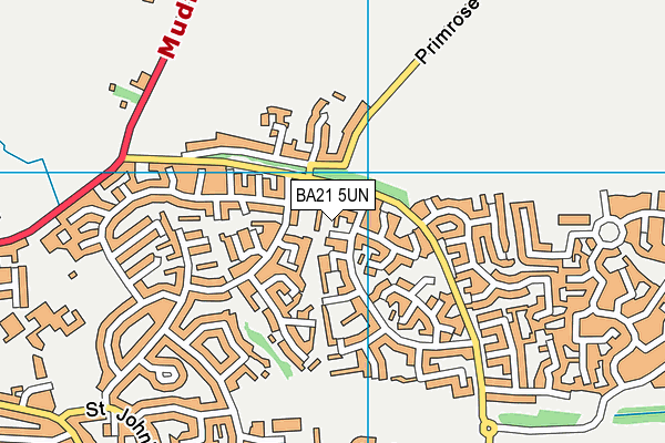 BA21 5UN map - OS VectorMap District (Ordnance Survey)