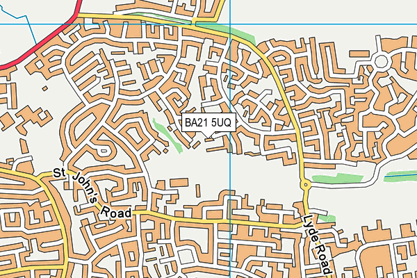 BA21 5UQ map - OS VectorMap District (Ordnance Survey)