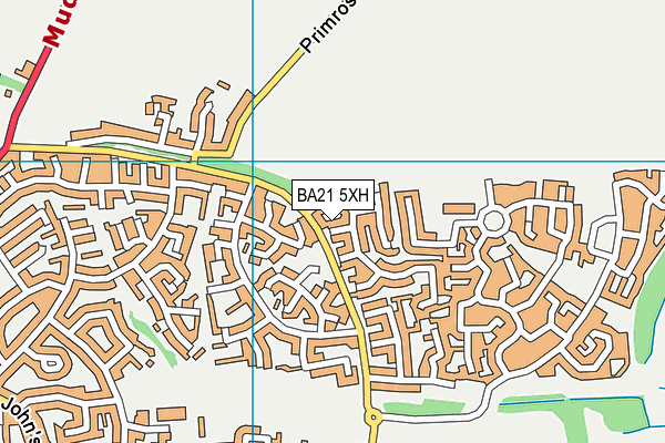 BA21 5XH map - OS VectorMap District (Ordnance Survey)