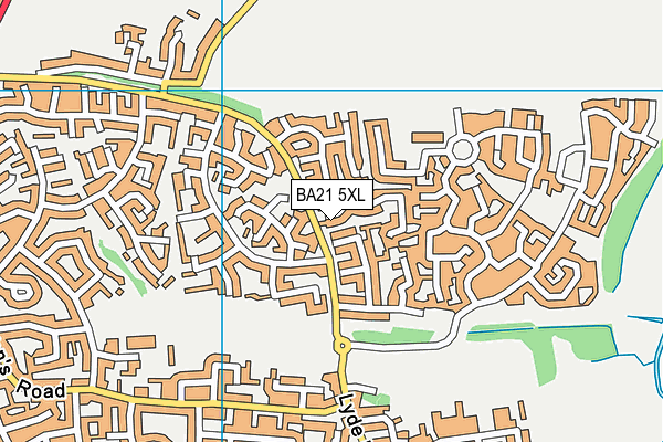 BA21 5XL map - OS VectorMap District (Ordnance Survey)