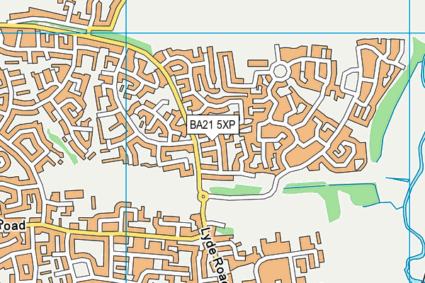 BA21 5XP map - OS VectorMap District (Ordnance Survey)