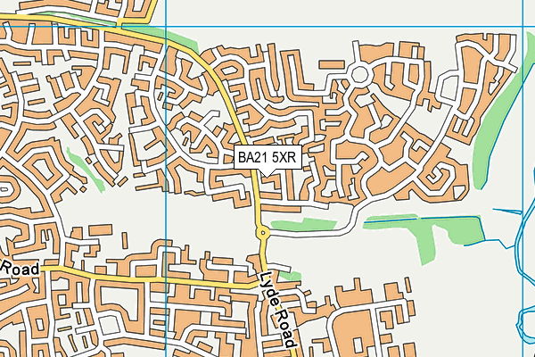BA21 5XR map - OS VectorMap District (Ordnance Survey)