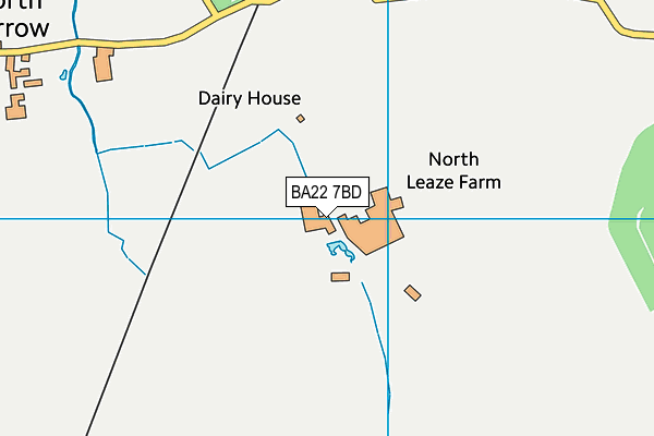 BA22 7BD map - OS VectorMap District (Ordnance Survey)