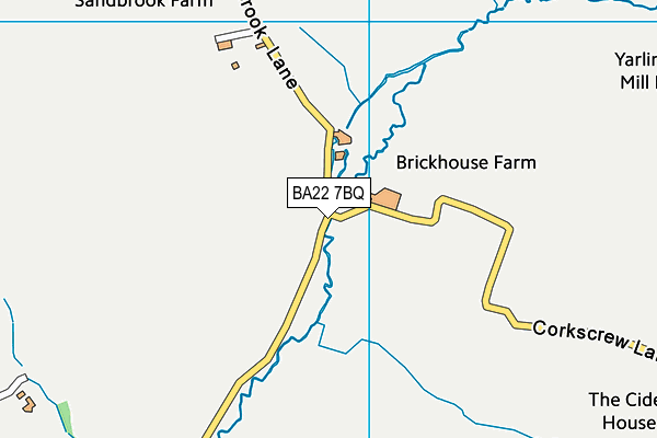 BA22 7BQ map - OS VectorMap District (Ordnance Survey)