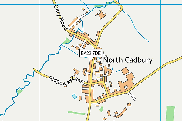 North Cadbury Church of England Primary School map (BA22 7DE) - OS VectorMap District (Ordnance Survey)