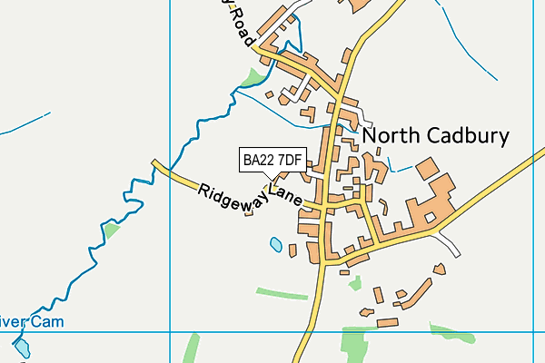 BA22 7DF map - OS VectorMap District (Ordnance Survey)