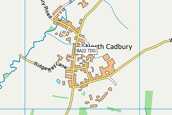 BA22 7DG map - OS VectorMap District (Ordnance Survey)