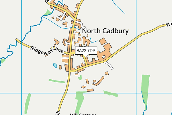 North Cadbury Tennis Club map (BA22 7DP) - OS VectorMap District (Ordnance Survey)