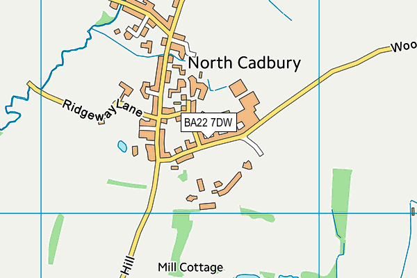 BA22 7DW map - OS VectorMap District (Ordnance Survey)