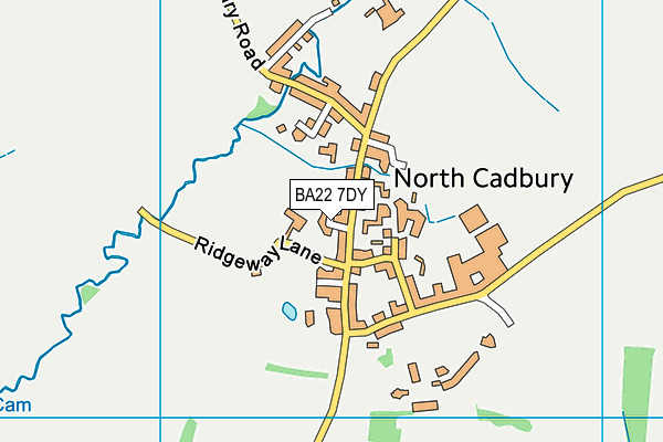 BA22 7DY map - OS VectorMap District (Ordnance Survey)