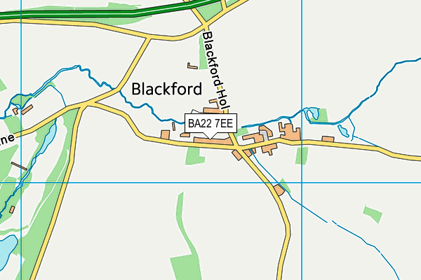 BA22 7EE map - OS VectorMap District (Ordnance Survey)