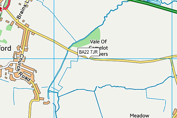 BA22 7JR map - OS VectorMap District (Ordnance Survey)