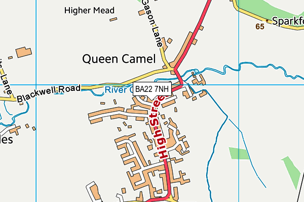 Countess Gytha Primary School (Closed) map (BA22 7NH) - OS VectorMap District (Ordnance Survey)