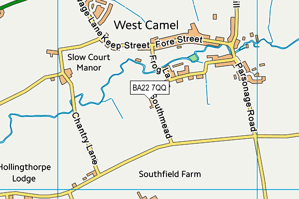 BA22 7QQ map - OS VectorMap District (Ordnance Survey)